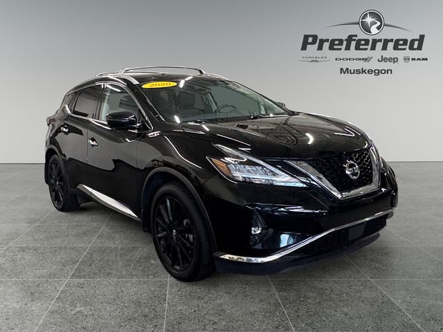 Super Black Metallic 2020 Nissan Murano Platinum AWD SUV / Crossover All-Wheel Drive Continuously Variable Transmission