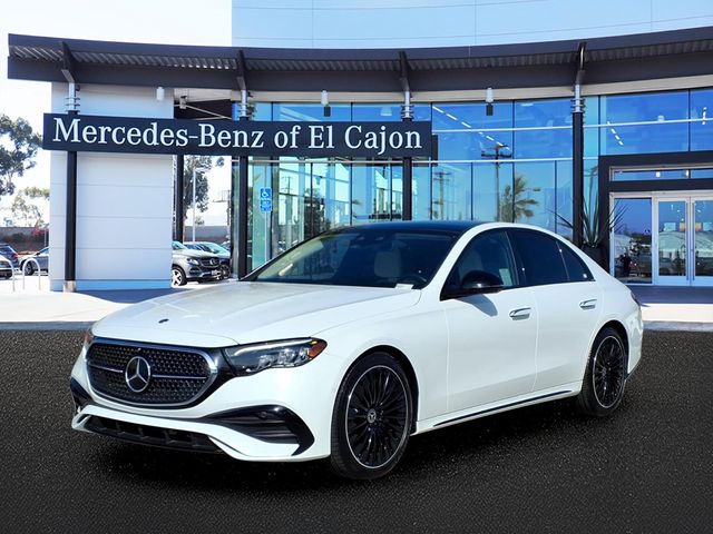 Moonlight White 2024 Mercedes-Benz E-Class Sedan All-Wheel Drive 9-Speed Automatic