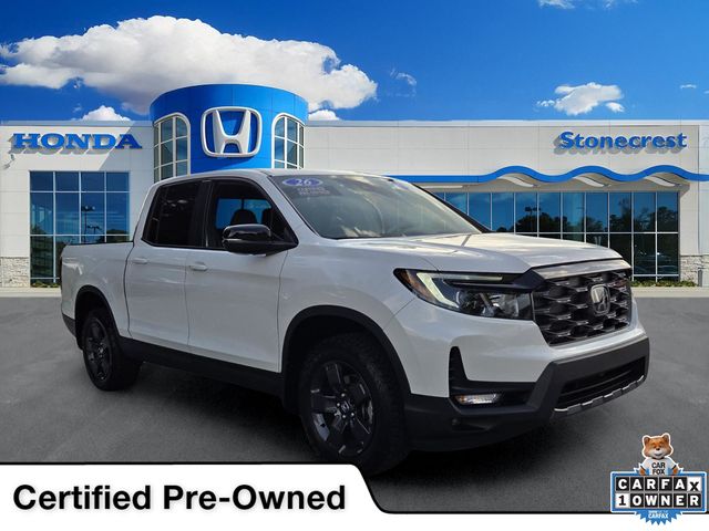 Gray (Platinum) 2026 Honda Ridgeline Pickup Truck All-Wheel Drive 9-Speed Automatic