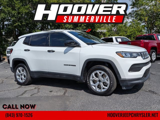 Bright White Clearcoat 2025 Jeep Compass SUV / Crossover Four-Wheel Drive 8-Speed Automatic