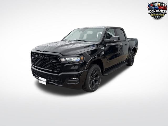 Diamond Black Crystal Pearlcoat 2026 RAM 1500 Big Horn Crew Cab 4WD Pickup Truck Four-Wheel Drive 8-Speed Automatic