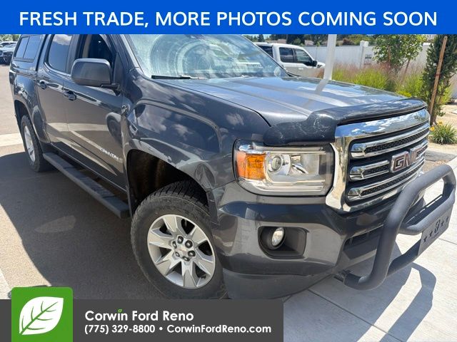 Cyber Gray Metallic 2016 GMC Canyon Pickup Truck Four-Wheel Drive 6-Speed Automatic