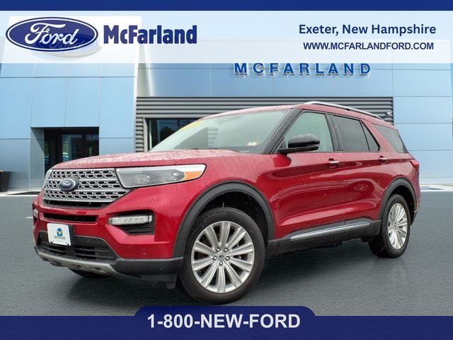 Red 2021 Ford Explorer Limited AWD SUV / Crossover All-Wheel Drive Automatic