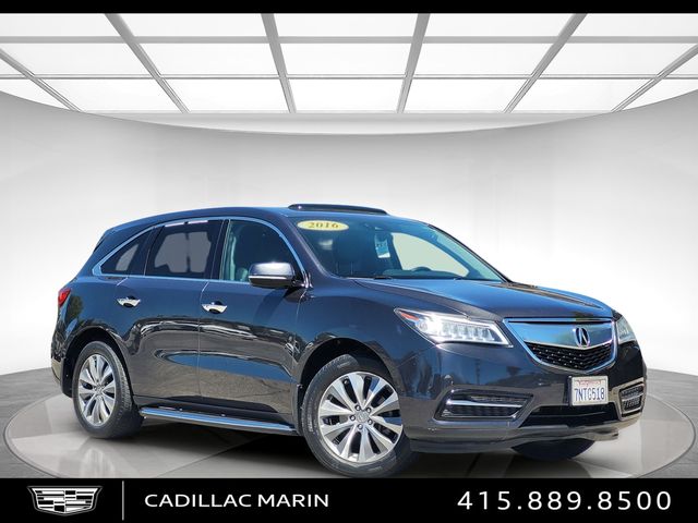 Gray (Graphite Luster Metallic) 2016 Acura MDX SUV / Crossover All-Wheel Drive 9-Speed Automatic