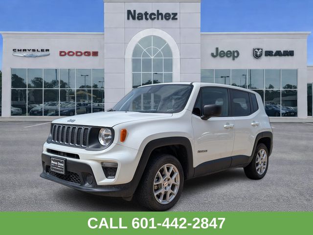 Alpine White Clearcoat 2023 Jeep Renegade SUV / Crossover Four-Wheel Drive 9-Speed Automatic