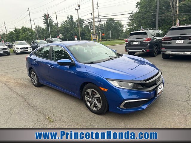 Blue 2019 Honda Civic Sedan Front-Wheel Drive Continuously Variable Transmission