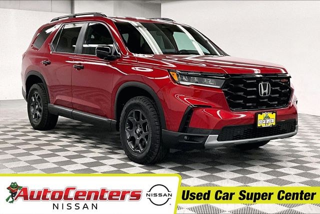 Radiant Red Metallic II 2023 Honda Pilot TrailSport AWD SUV / Crossover All-Wheel Drive 10-Speed Automatic