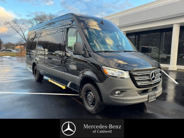 Jet Black 2026 Mercedes-Benz Sprinter Cargo 3500 170 High Roof Extended RWD Van Rear-Wheel Drive 9-Speed Automatic