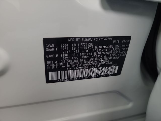 2026 – Subaru – Ascent