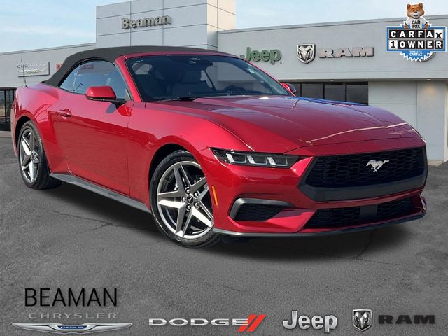 Red Metallic 2024 Ford Mustang Convertible Rear-Wheel Drive Automatic