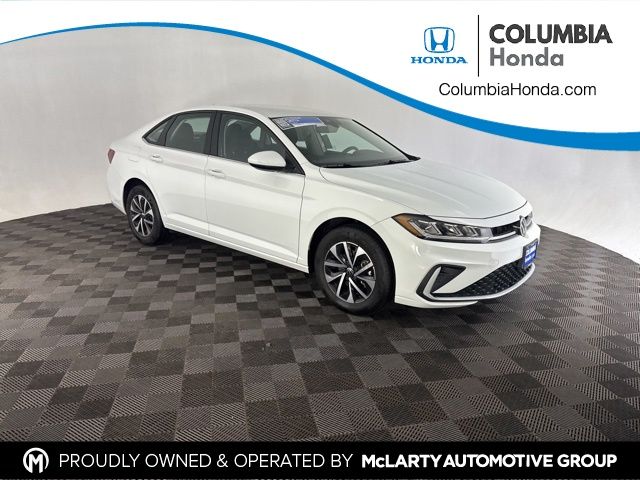 Pure White 2025 Volkswagen Jetta S FWD Sedan Front-Wheel Drive 8-Speed Automatic