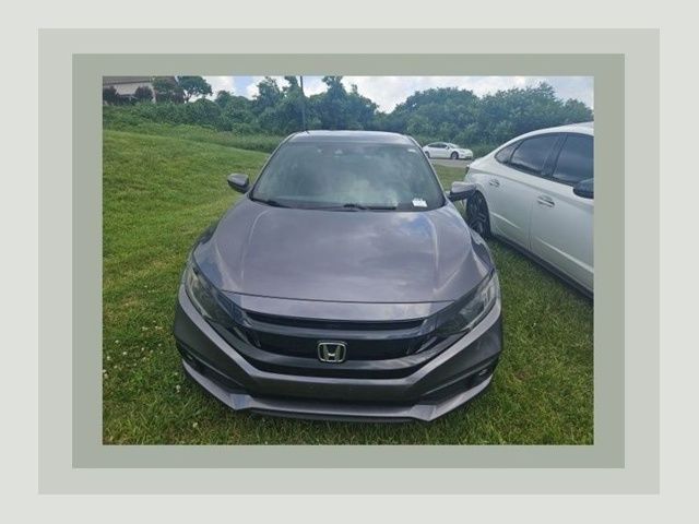 Gray 2021 Honda Civic Sedan Front-Wheel Drive Continuously Variable Transmission