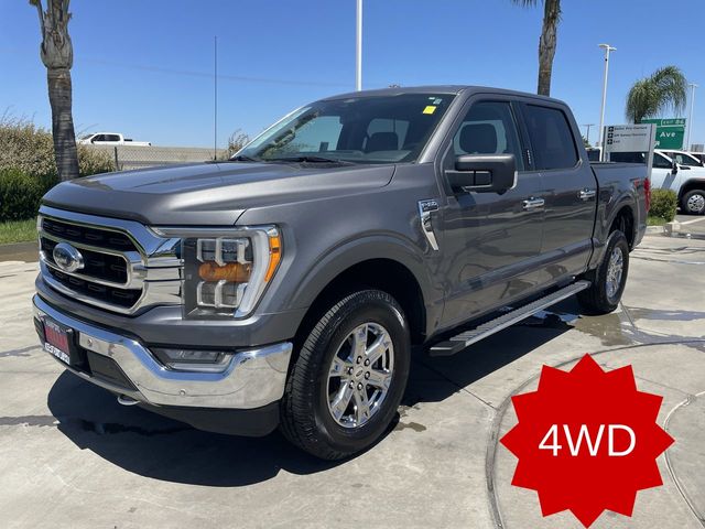 Gray Metallic 2021 Ford F-150 Pickup Truck Four-Wheel Drive Automatic
