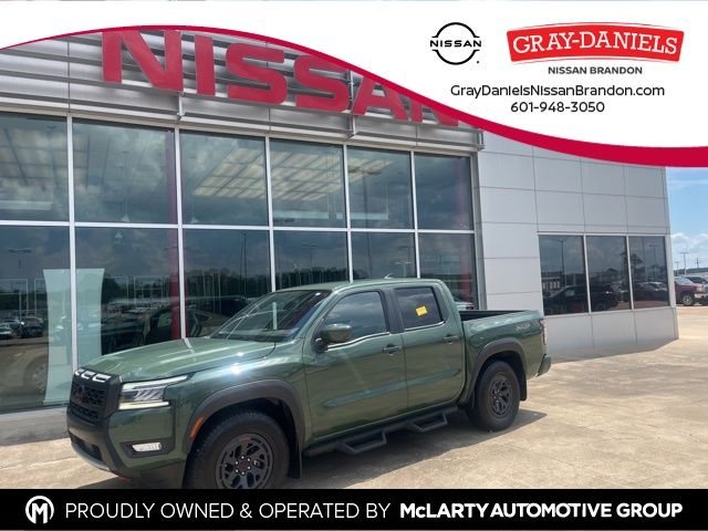 Tactical Green Metallic 2025 Nissan Frontier PRO-X Crew Cab RWD Pickup Truck 4X2 9-Speed Automatic Overdrive