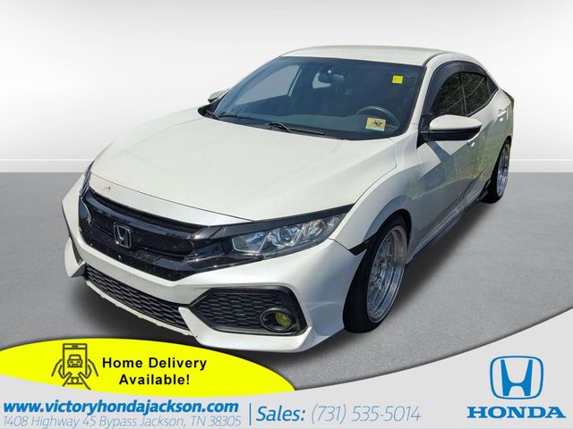 Championship White 2017 Honda Civic Hatchback Sport Hatchback Front-Wheel Drive Continuously Variable Transmission