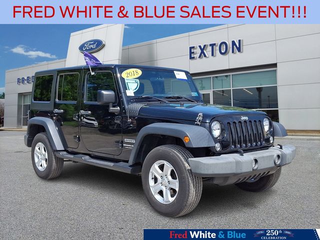 Black Clearcoat 2018 Jeep Wrangler SUV / Crossover Four-Wheel Drive 5-Speed Automatic