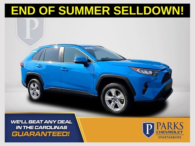 Blue Flame 2020 Toyota RAV4 SUV / Crossover Front-Wheel Drive 8-Speed Automatic