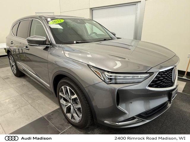Gray 2022 Acura MDX SH-AWD with Technology Package SUV / Crossover All-Wheel Drive Automatic
