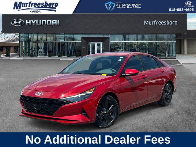 Scarlet Red Pearl 2023 Hyundai Elantra Sedan Front-Wheel Drive Continuously Variable Transmission