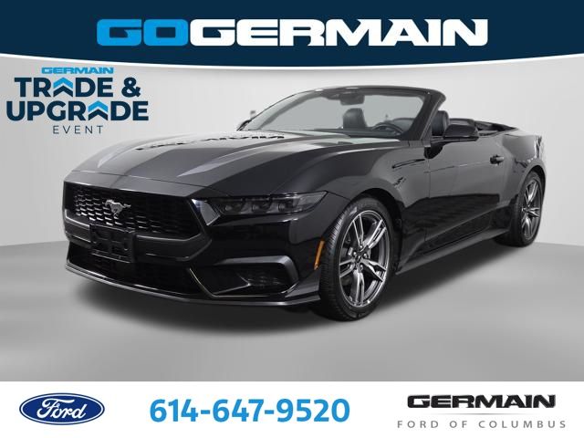 Shadow Black 2025 Ford Mustang EcoBoost Premium Convertible RWD Convertible Rear-Wheel Drive Automatic