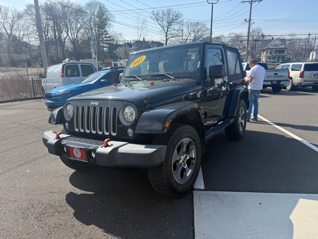 Black Clearcoat 2017 Jeep Wrangler Sahara 4WD SUV / Crossover Four-Wheel Drive 6-Speed Manual