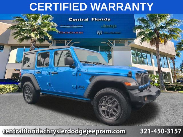Hydro Blue Pearlcoat 2025 Jeep Wrangler SUV / Crossover Four-Wheel Drive 8-Speed Automatic