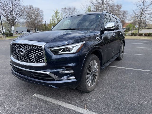Blue 2021 INFINITI QX80 Sensory RWD SUV / Crossover Rear-Wheel Drive 7-Speed Automatic