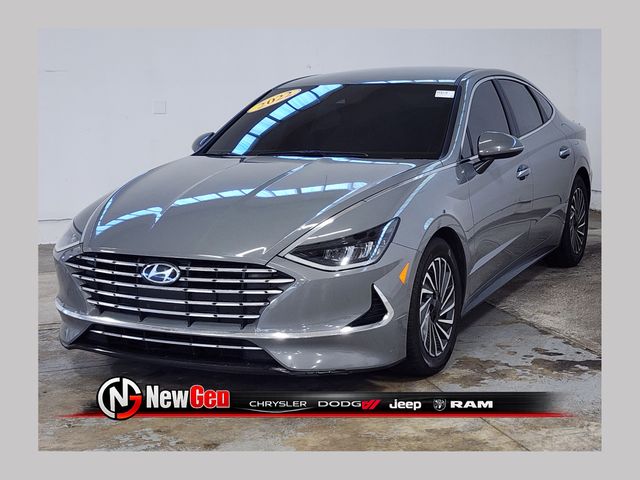Hampton Gray 2022 Hyundai Sonata Hybrid Sedan Front-Wheel Drive 6-Speed Automatic