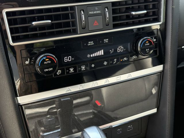 2024 Nissan Armada SV White at Texan Dodge Chrysler Jeep Ram