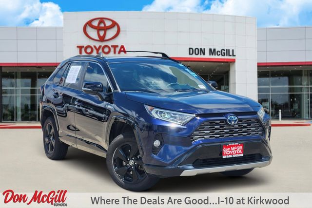 2021 Toyota RAV4 Hybrid XSE Blue at North Houston Mitsubishi