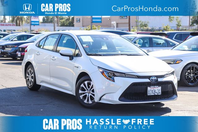 White (Blizzard Pearl) 2021 Toyota Corolla Hybrid Sedan Front-Wheel Drive Continuously Variable Transmission