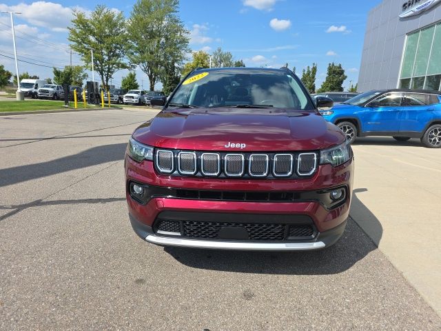 2022 Jeep Compass Limited - Velvet Red Pearlcoat exterior view 2