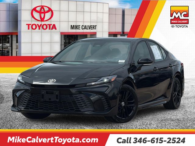 Midnight Black 2025 Toyota Camry Sedan Front-Wheel Drive Continuously Variable Transmission