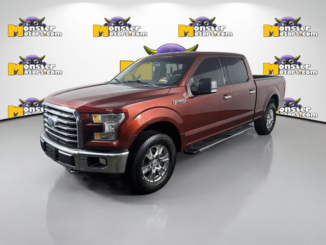 Orange 2017 Ford F-150 Pickup Truck Four-Wheel Drive 6-Speed Automatic