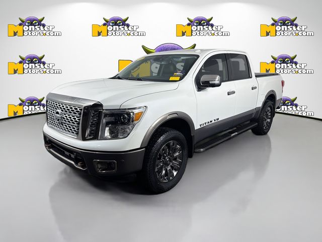 White 2018 Nissan Titan Pickup Truck Four-Wheel Drive 7-Speed Automatic