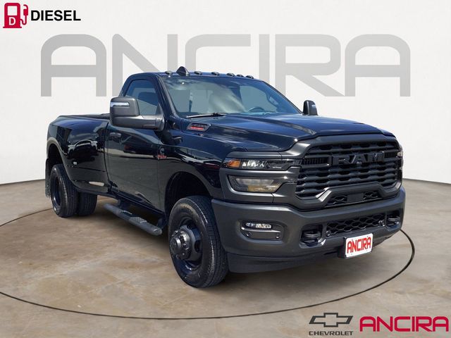 Diamond Black Crystal Pearlcoat 2026 RAM 3500 Tradesman Regular Cab LB DRW 4WD Pickup Truck Four-Wheel Drive 8-Speed Automatic