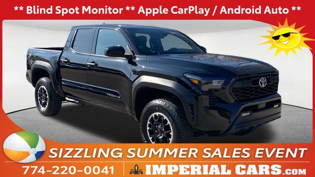 Black 2025 Toyota Tacoma TRD Off-Road Double Cab 4WD Pickup Truck Four-Wheel Drive 8-Speed Automatic