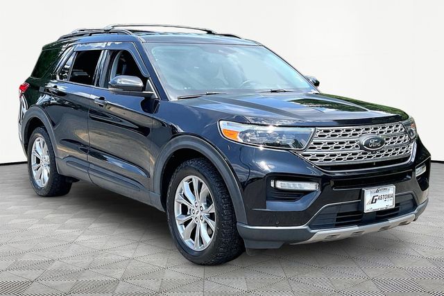 Black Metallic 2021 Ford Explorer SUV / Crossover All-Wheel Drive Automatic
