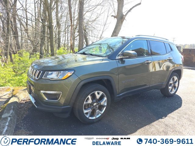 Olive Green Pearlcoat 2018 Jeep Compass Limited 4WD SUV / Crossover Four-Wheel Drive 9-Speed Automatic
