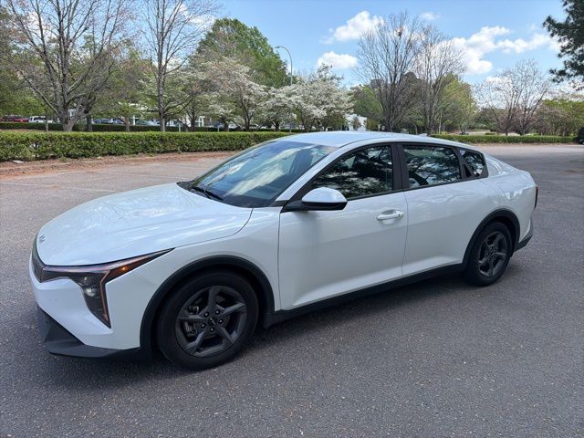 Snow White Pearl 2025 Kia K4 LXS FWD Sedan Front-Wheel Drive Continuously Variable Transmission