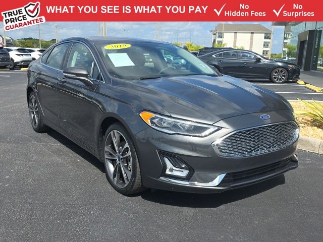Gray (Magnetic) 2019 Ford Fusion Titanium AWD Sedan All-Wheel Drive 6-Speed Automatic