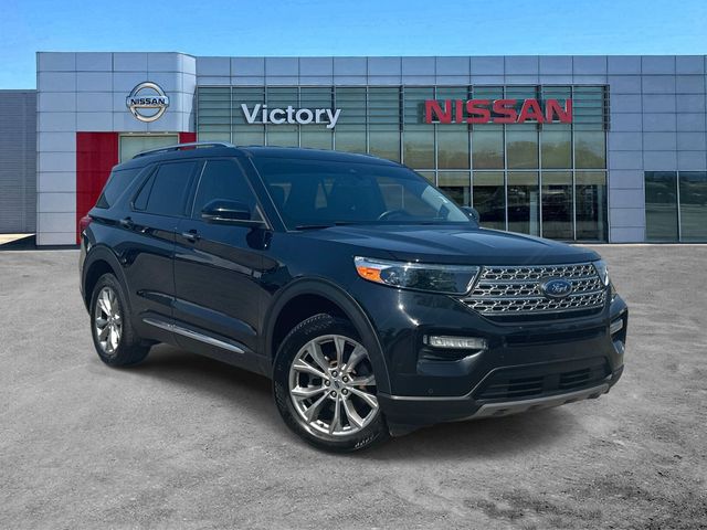 Black Metallic 2023 Ford Explorer Limited AWD SUV / Crossover All-Wheel Drive Automatic