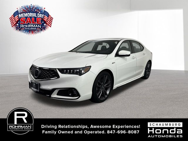 Platinum White Pearl 2019 Acura TLX Sedan 9-Speed Automatic
