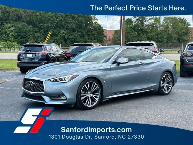 Hagane Blue 2018 INFINITI Q60 Coupe Rear-Wheel Drive 7-Speed Automatic