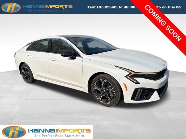 Snow White Pearl 2025 Kia K5 GT-Line FWD Sedan Front-Wheel Drive 8-Speed Automatic