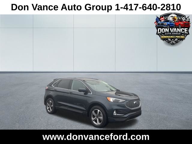 Blue Metallic 2024 Ford Edge SEL AWD SUV / Crossover All-Wheel Drive 8-Speed Automatic