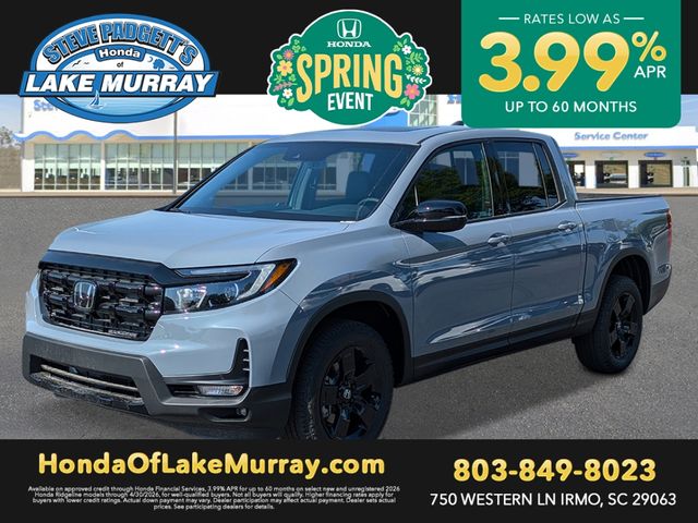 Sonic Gray Pearl 2026 Honda Ridgeline Black Edition AWD Pickup Truck All-Wheel Drive 9-Speed Automatic