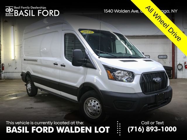 White 2024 Ford Transit Cargo Van All-Wheel Drive