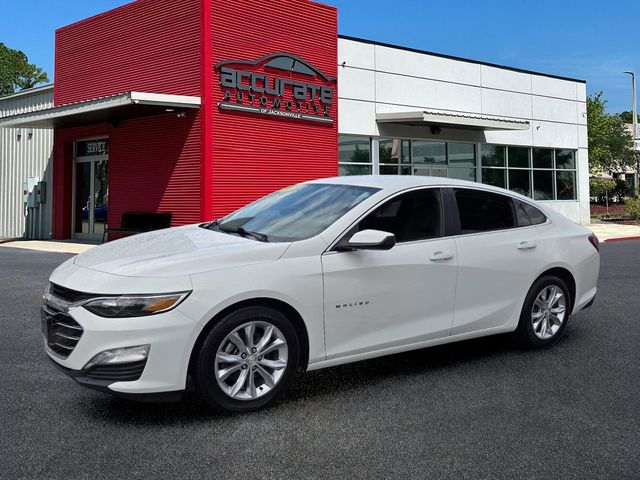 White 2019 Chevrolet Malibu Sedan Front-Wheel Drive Continuously Variable Transmission