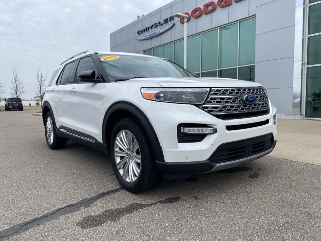 2020 Ford Explorer Limited - White Metallic exterior view 3